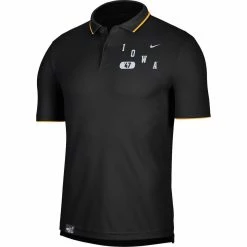 Nike Men's Black Iowa Hawkeyes Wordmark Performance Polo -Nike Sales DSCO1158093618 1007 ALT2