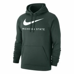 Nike Men's Green Michigan State Spartans Big Swoosh Club Pullover Hoodie 6 Nike Men's Green Michigan State Spartans Big Swoosh Club Pullover Hoodie -Nike Sales DSCO1158093834 2041 ALT2