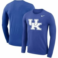 Nike Men's Royal Kentucky Wildcats Big & Tall Primary Logo Legend Performance Long Sleeve T-Shirt