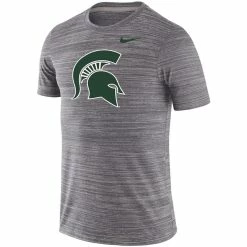 Nike Men's Charcoal Michigan State Spartans Big & Tall Velocity Space-Dye Performance T-Shirt -Nike Sales DSCO1158819141 4135 ALT2