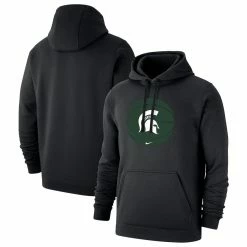 Nike Men's Black Michigan State Spartans Basketball Pullover Hoodie