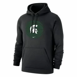 Nike Men's Black Michigan State Spartans Basketball Pullover Hoodie -Nike Sales DSCO1158932614 1007 ALT2