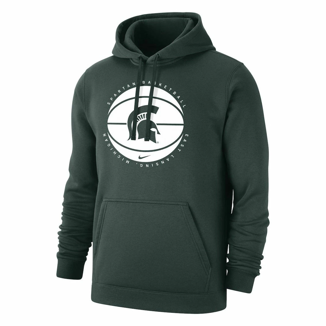 Nike Men's Green Michigan State Spartans Basketball Pullover Hoodie 3 Nike Men's Green Michigan State Spartans Basketball Pullover Hoodie - Image 3