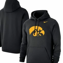 Nike Men's Black Iowa Hawkeyes Logo Club Pullover Hoodie