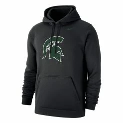 Nike Men's Black Michigan State Spartans Logo Club Pullover Hoodie -Nike Sales DSCO1159235902 1007 ALT2