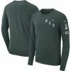Nike Men's Green Michigan State Spartans Repeat Logo 2-Hit Long Sleeve T-Shirt