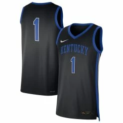 Nike Men's #1 Black Kentucky Wildcats Replica Basketball Jersey