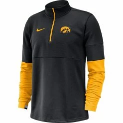 Nike Men's Black Iowa Hawkeyes Coaches Quarter-Zip Pullover Jacket -Nike Sales DSCO1161618693 1007 ALT2