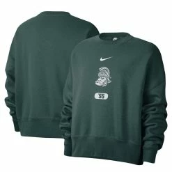 Nike Women's Green Michigan State Spartans Vault Every Day Fleece Pullover Sweatshirt